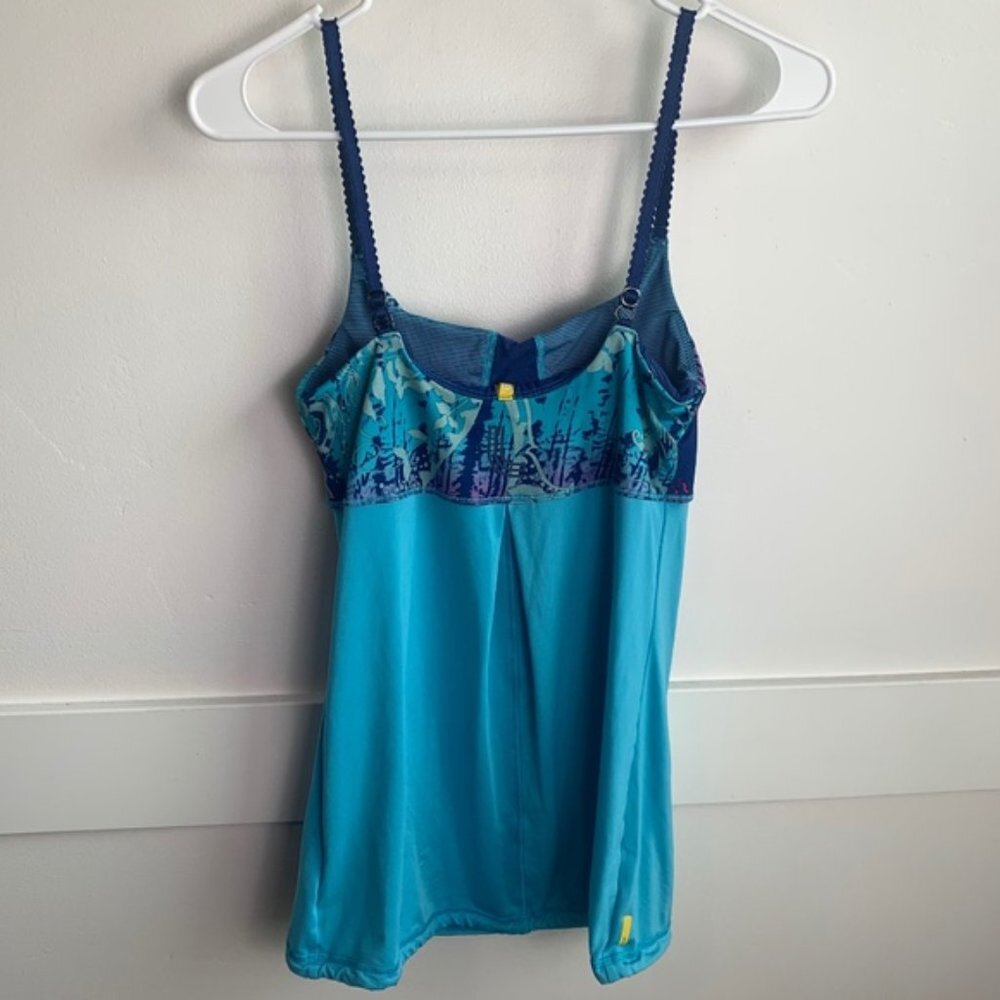 LOLE Turquoise & Multicolor Quick Dry Tank Top - Picture 2 of 9